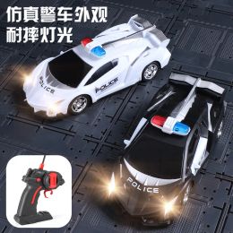 Voitures 1/24 RC Police Car Electric Cop Car Toys Remote Contrôle Véhicules Toys For Kids RC Toys Car Enfants Cadeau d'anniversaire