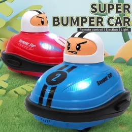 Cars 2.4G RC Duo Toy Super Battle Bumper Car Pop Up Doll Crash Bounce Eyection Light Children Control Remote Control Toys