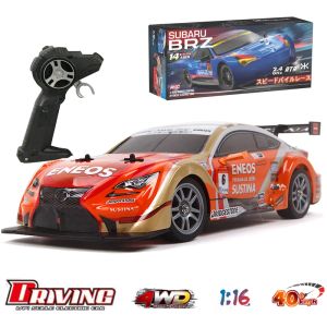 Auto's 2024 NIEUW 1:16 Highspeed Drift Remote Control Car 4wd Professional Competitive Crashworthy RC Car Light Racing Children's Toys