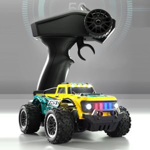 Voitures 4 roues motrices RC avec lumières LED 2.4g radio télécommande voitures buggy camions de contrôle hors route toys pour enfants 1:20 18 km / h