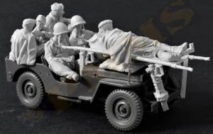 Auto's A1961/35 Resin Model Figuren GK, ongeverfde niet -geassembleerde.WW2 U.S. Army Soldier for Wills No Car