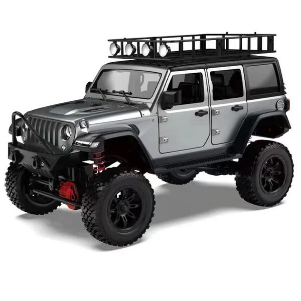 Coches Diecast Modelo 1/12 Coche MN128 Wranglers Escalada Control remoto Adulto Profesional 2 4G 4WD Buggy con luz LED Rc Juguete de regalo 230818