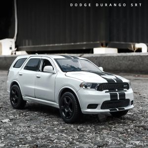 Voitures Diecast Model 1 32 Dodge Durango SRT SUV ALLIAG MODEAL DICASTS Toy Véhicules Sound Toy et Light Kid Toys for Children Gifts 230