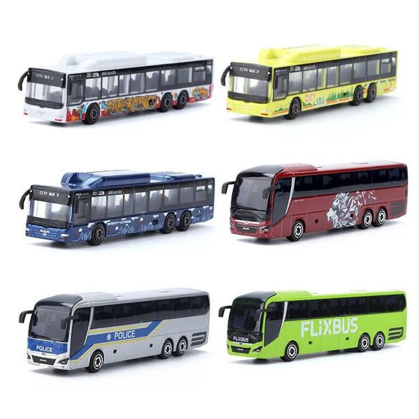 Coches Diecast Model car Majorette CITY BUS MAN LION'S CITY C 1/64 Diecast Model Collection Vehículos de juguete 230821