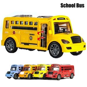 COS Modelo de Diecast Cars Autor escolares Juguetes para niños con la puerta de apertura de automóviles Educación para niños Modelo de transporte para niños Juguetes D240527