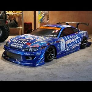 Auto's Diecast Model TY15 Silvs S15 GP compleet 1 10 1 10 drift RC PC carrosserie 195 breedte verf met lampenkap hsp hpi trax Tamiya 231109