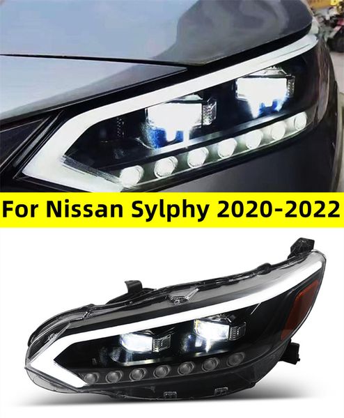 Coches para Nissan Sylphy 20 20-20 22 faros nuevos Sentra luz trasera LED DRL señal de marcha freno marcha atrás estacionamiento