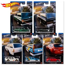 Voitures authentique Hot Wheels Car Wagon Hot Wagon Jugetes 1/64 Diecast Toys for Boys Datsun Wagon Volvo Estate Metal Mode Mode Birthday