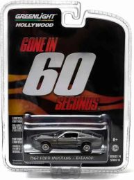 Auto's Greenlight 1:64 1967 Custom Ford Mustang Eleanor Alloy Model CAR Metal Toys for Childen Kids Diecast cadeau