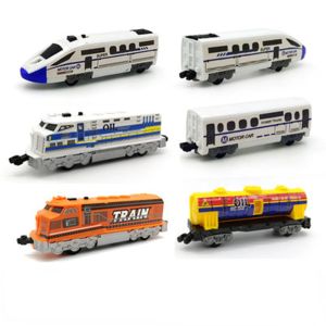 Auto's Highspeed Train Model Rail Auto Montage DIY Set Onderdelen Speciale accessoires Geschenk speelgoed voor jongen