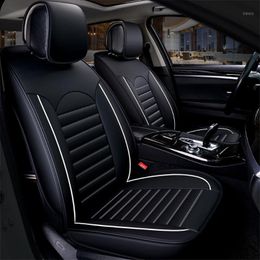 Accessoires d'intérieur de voiture Coussin de support en cuir PU Coussin universel Coussin de siège de voiture Couverture de style de voiture Protecteur1
