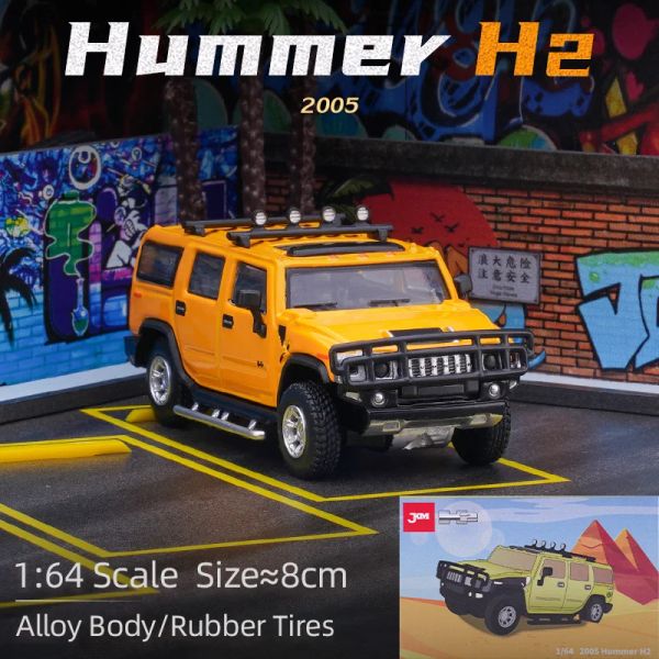 Voitures JKM 1/64 Hummer H2 Modèle de voiture Modèle Alloy Diecast Toys Classic Super Racing Car Vehicle For Children Cadeaux
