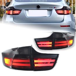 Feu arrière LED pour BMW X6 E71 2008 – 2014 E71, clignotant, feu stop, feu de recul, démarrage, ensemble feu arrière