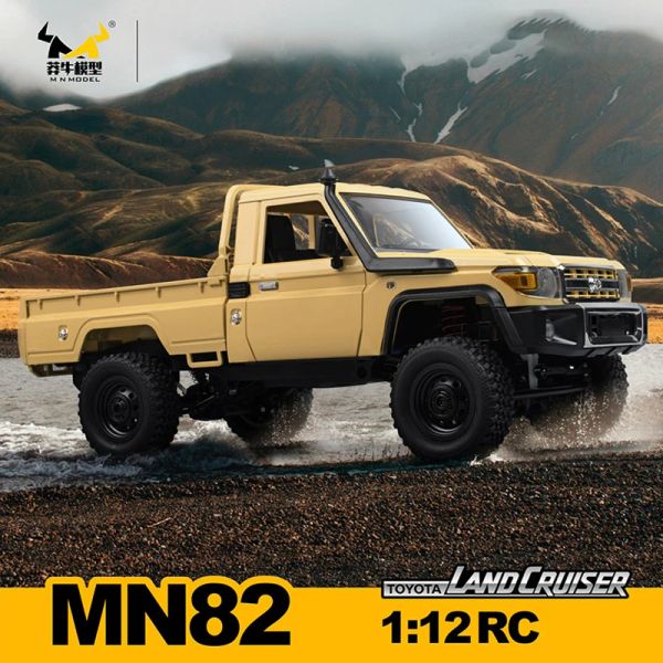 Cars MN82 2.4G RC 1:12 RC modèle de voiture tout-terrain RTR Version 4WD 280 moteur télécommande camionnette modèle de voiture pour garçons cadeaux pour adultes jouet