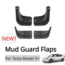 Voitures protège-boue pour Tesla Model 3+ Fender arrière avant gardiens de la roue arrière Fender officiels Original Mud Fenders New Model3 Accessoires de voiture 2024