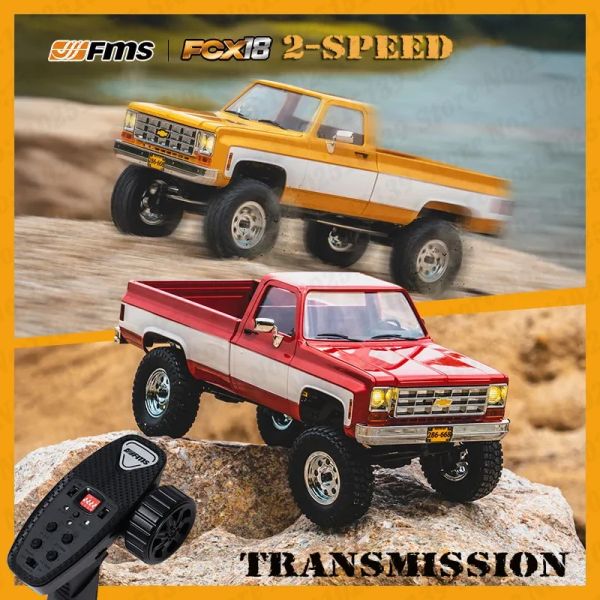 Voitures Nouveau pick-up FMS K10 1:18 FCX18 Chevrolet RC Remote Control Modèle de voiture Simulation d'escalade