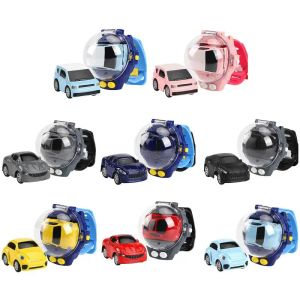 Voitures Nouvelles mini télécommande Car montre des jouets Thunder Tubleramphibious RC Car USB Rechargeable 360 Toy Rotation Toy Interactive Game