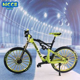 Auto's Nicce Mini 1 10 Legering Model Bicycle Diecast metalen vinger Mountain Bike Racing Simulatie Adult Collection Toys for Children 0915