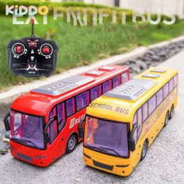 Auto's RC Bus Toys Kids Toys RC Car Bus Model City Bus Voertuig Wireless Tourist Bus Radio Gecontroleerd Truck speelgoed Gift voor Girls Teutlers