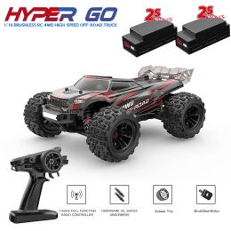 Voitures RC Car MJX Hyper Go 16210 Brosse sans balais HighSpeed 4x4 Remote Contrôle Offroad Big Wheel Truck RC CARS pour adultes Monster Truck