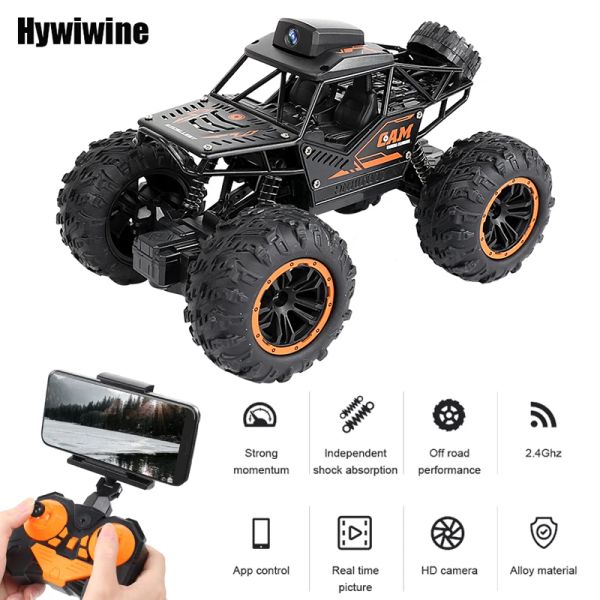 Cars RC Car avec appareil photo WiFi WiFi FPV 2.4G Machine sur télécommande Couche 1:18 SUV Radiocontrol Toys pour enfants sur un cadeau