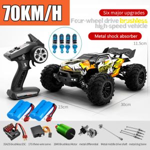 Coches RC Cars 2.4G 390 Moter Carreras de alta velocidad con LED 4WD Drift Control remoto OffRoad 4x4 Truck Toys para adultos y niños