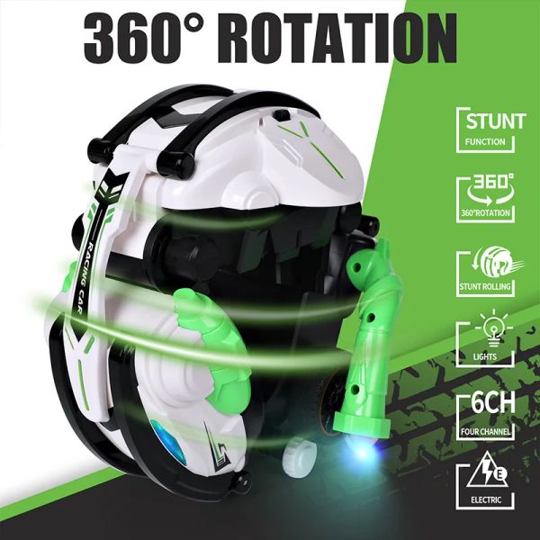 Voitures RC voitures extra grandes 2,4 g à 360 degrés Rotation Rotation Rulling Demote Control Highpied Drift Scund Car Toy Electric pour les enfants