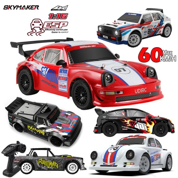 Coches RC coche de carreras 1/16 UD1604 UD1603 Ud1607 UD1608 RC coche de alta velocidad 2,4G sin escobillas 4WD Drift Control remoto Drift Car juguetes para niños