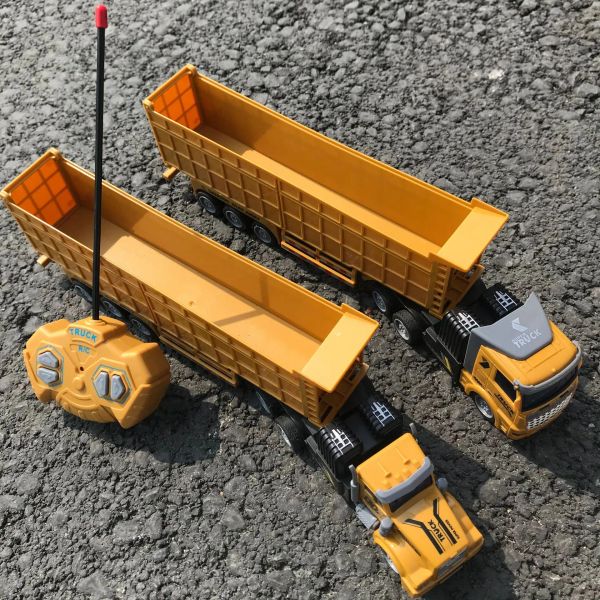Voitures RC camion 1:48 véhicule d'ingénierie télécommandé semi-remorque camion-citerne voitures radiocommandées jouets pour garçons enfants cadeaux pour enfants