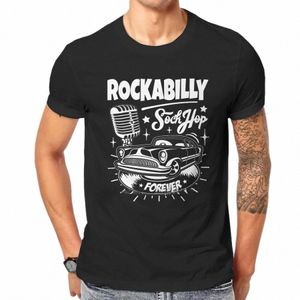 auto's Retro Rock Rockabilly Muziek Hot Rod Rocker Sok Hop Rock en Roll Vintage 50s 60s Tshirt Mannen Vintage T-shirt old school i3Ci #