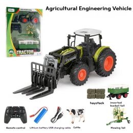 Voitures simulation de RC Farmer Car Grab Contrefeuille en bois combinaison Animal Huile Farm Toys and Children's's Gifts
