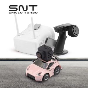 Auto's Sniclo Toy1: 100 Q25370Z FPV RC CAR RTR -versie met Goggles Micro RC Desk Race Tafel Auto Remote Control Car Best Gift