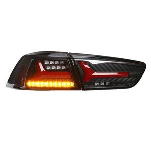 Feu arrière de voiture pour Mitsubishi Lancer 2009 – 20, 16 feux arrière LED DRL, antibrouillard, yeux d'ange, pour stationnement arrière