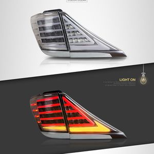 Luces traseras de automóviles para Toyota Alphard Vellfire 2007-2013 Taillights LED DRL Running Light Lámpara de estacionamiento trasero Accesorios automáticos