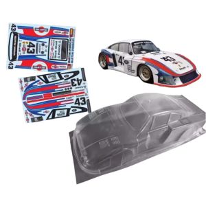 Auto's TC935 1/10 op wegschaal Body Porsch 935 Martini Racing Model voor RC Drift Car Toys Tamiya/HSP/Kyosho 3R Chassis 258mm