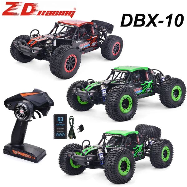 CARS ZD RACING ROCKET DBX10 1/10 RC Car Desert Truck 4wd RTR Remote Contrôle Road Buggy Brushless RC Véhicules