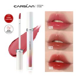 CARSLAN espejo agua brillo de labios Plumper esencia tinte dulce beso hidratante duradero no pegajoso brillo lápiz labial cosméticos 240111