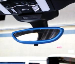 Carstyling interior espejo retrovisor cubierta marco decoración cubierta tira embellecedora pegatinas 3D para Porsche Cayenne Macan panamera acc4649342