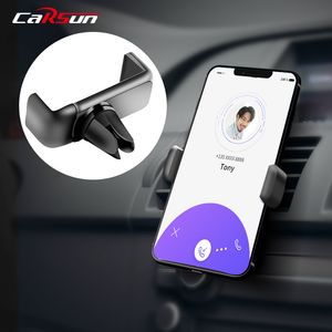 Carsun Support pour téléphone de voiture Clip de montage de sortie d'air de voiture Accessoires de voiture Support universel universel pour téléphone ABS Support de téléphone pour voiture
