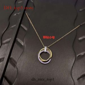 Kar kettingontwerper Cart armband voor vrouwen luxe sieraden mode goud drie ring drie kleur drie ring kleurscheiding roze diamant 5522