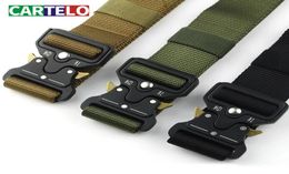 CARTELO hommes marque ceinture tactique militaire spécialement conçu pour les militaires boucle en métal ceinture réglable 7291011