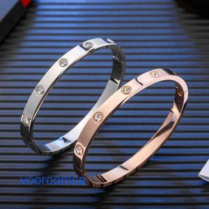 Pulsera Carter Moda para mujer Japón y Corea del Sur Nuevo acero de titanio caliente Amantes del oro rosa Día de la mujer para hombres Con caja original