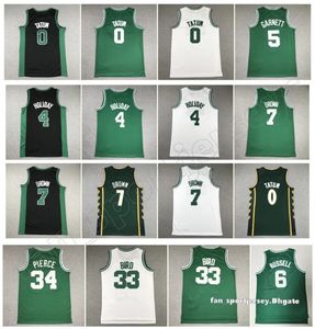 Basketbal jersey Jayson Tatum Jaylen Brown Derrick White Sam Hauser Jrue Holiday Al Horford Kristaps Porzingis Payton Pritchard Lamar Stevens Jerseys