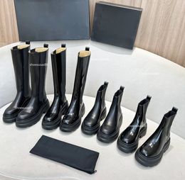 Carter plataforma mocasín bota diseñador gamuza Ankel rodilla botas de invierno mujeres Piel De Becerro moda de lujo invierno negro mocasines botines