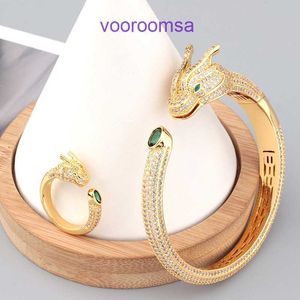 Carter Rings Bague de mode pour femmes Ensemble de bracelets à tête de dragon de style chinois personnalisés Accessoires pour hommes et femmes à la mode avec boîte d'origine