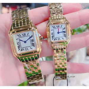 Carteras Luxury Watch Classic Elegant Designer Watch Panthere Fashion Quartz Move Watchs Square Tank Femmes Gold Silver Watches Montre de Luxe Business 549