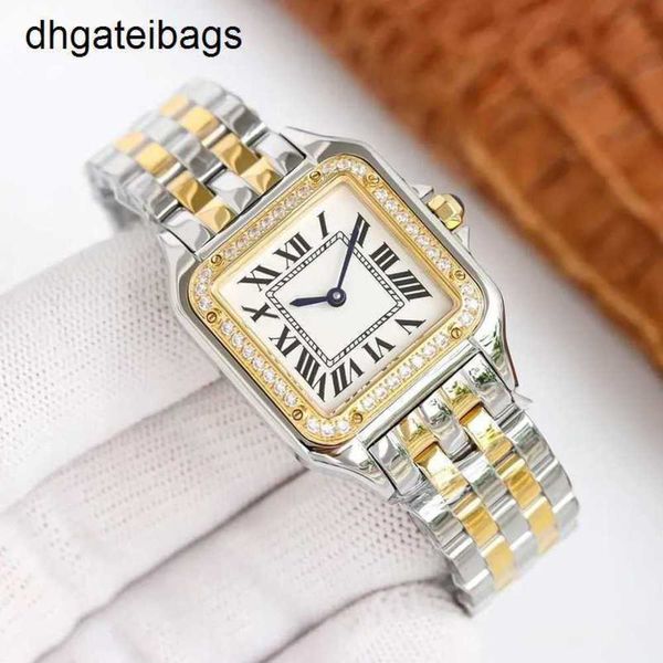 Carters Reloj Relojes automáticos suizos Mujer 27 mm Moda con diamante Clásico Panthere Acero inoxidable 316l Piedra preciosa de cuarzo para dama Calidad de regalo frj