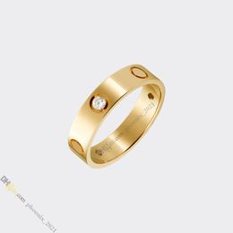 Love Ring Designer Ring Jewelry Designer Fomen Women Gold Ring 3 Diamants Titanium Steel Anneaux Gold-plaqués jamais décolorés non allergiques, magasin / 21621802
