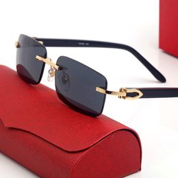 CARTI -bril Buffalo Horn Sunglasses Mens Dames klassiek vierkante vrijetijds luxe rechthoekige broeierijmulticolor Fashion Frames Sunglass wh 240f