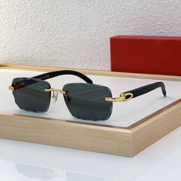 Gafas de gafas Carti Gafas de sol de diseño para hombres Gafas de sol, gafas de sol de madera para hombres, marco de oro, marco de leopardo, gafas de madera dorada de madera, gafas